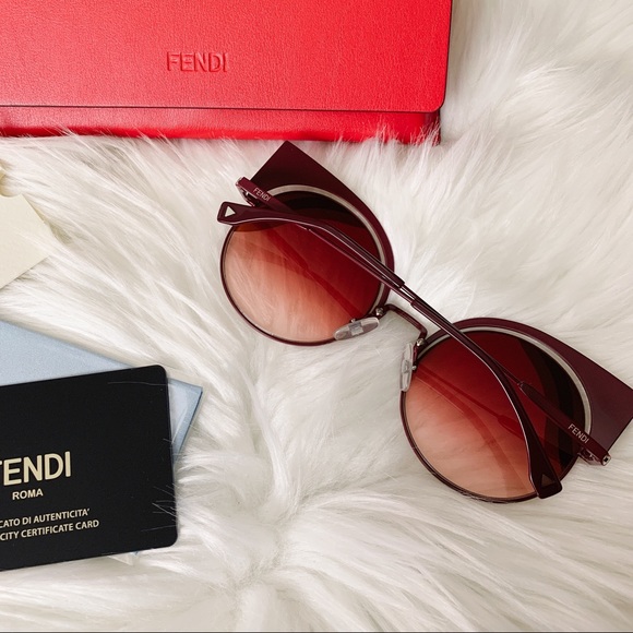 Fendi Hypnoshine 53mm Cat Eye Sunglasses - Picture 2 of 8